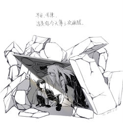 This is a pixiv picture whose title is 明日方舟5-7劇情改.