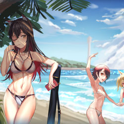 This is a pixiv picture whose title is 明日沙滩.