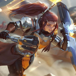 This is a pixiv picture whose title is Brigitte.