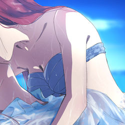 This is a pixiv picture whose title is droplets.