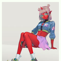 This is a pixiv picture whose title is ❤️red girl❤️.