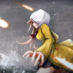 This is a pixiv picture whose title is 雨の日のお散歩ぽいぬ.