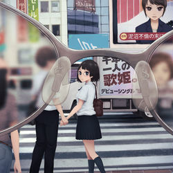 This is a pixiv picture whose title is 見えないほうがいい.