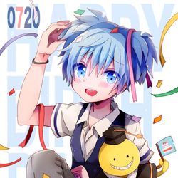 This is a pixiv picture whose title is 渚君.