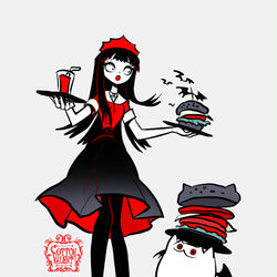 This is a pixiv picture whose title is ハンバーガーと色んな物.