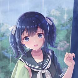 This is a pixiv picture whose title is 梅雨.