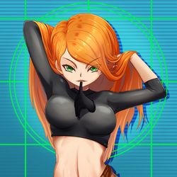 This is a pixiv picture whose title is Kim Possible.