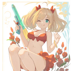 This is a pixiv picture whose title is -summer-.