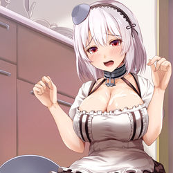 This is a pixiv picture whose title is どうか失敗続きの卑しきメイドに罰を！.