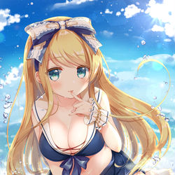 This is a pixiv picture whose title is 水着アリスちゃん.