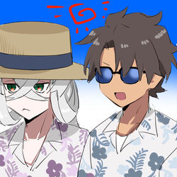 This is a pixiv picture whose title is 【腐】ピオぐだ♂つめたやつ②.