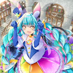 This is a pixiv picture whose title is 銀河に光る虹色のスペクトル.