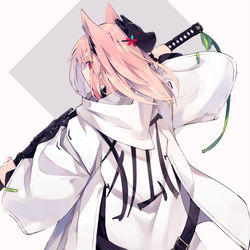 This is a pixiv picture whose title is 狐.