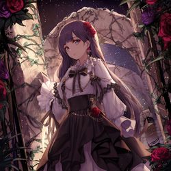 This is a pixiv picture whose title is 花.
