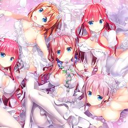 This is a pixiv picture whose title is 中野家ウェディング.