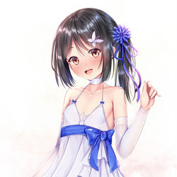 This is a pixiv picture whose title is 白ドレス美遊ちゃん.