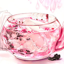 This is a pixiv picture whose title is ローズティー / 恋する気持ち.