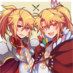 This is a pixiv picture whose title is 槍の勇者/愛の狩人.