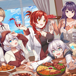 This is a pixiv picture whose title is Potluck Party.