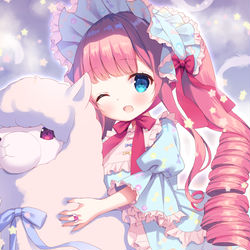 This is a pixiv picture whose title is メルヘン☁スカイ.