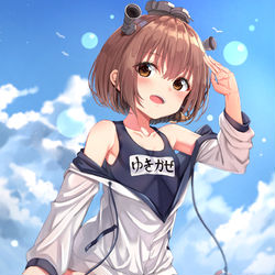 This is a pixiv picture whose title is 雪風.