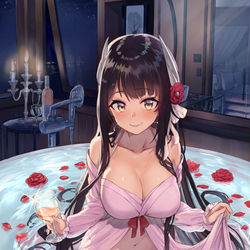 This is a pixiv picture whose title is 比叡さんのバカンス.