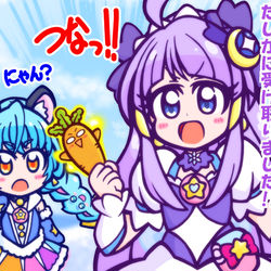 This is a pixiv picture whose title is 輝くおはなを抱きしめて！.