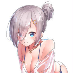 This is a pixiv picture whose title is 浜風くん！！.