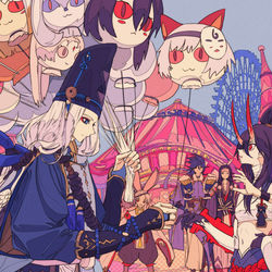 This is a pixiv picture whose title is 陰陽師キャンペーン.