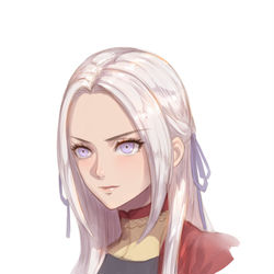 This is a pixiv picture whose title is Edelgard von 'Edgelord' Hresvelg.