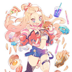 This is a pixiv picture whose title is junk food！.
