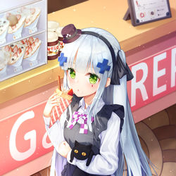 This is a pixiv picture whose title is 아동절 HK416.