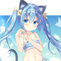 This is a pixiv picture whose title is にゃん.