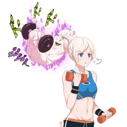 This is a pixiv picture whose title is Dumbbell.
