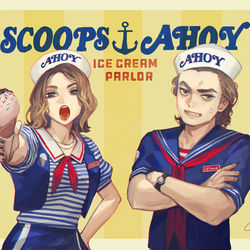 This is a pixiv picture whose title is Stranger Things3.