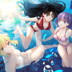 This is a pixiv picture whose title is dive to blue.