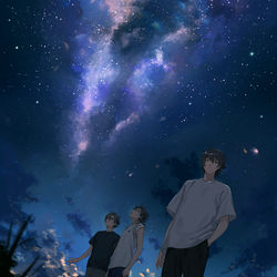 This is a pixiv picture whose title is 夏コミ表紙.
