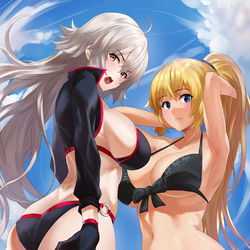 This is a pixiv picture whose title is 海開き.
