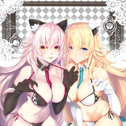 This is a pixiv picture whose title is (=ↀωↀ=).
