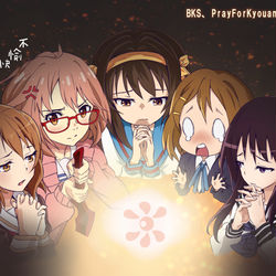 This is a pixiv picture whose title is PrayForKyouani.