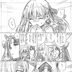 This is a pixiv picture whose title is くしゃみ.