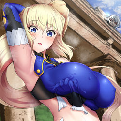 This is a pixiv picture whose title is ティグルとリムアリーシャの練習後の一幕.