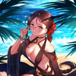 This is a pixiv picture whose title is 虞美人.