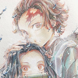 This is a pixiv picture whose title is 鬼滅の刃.