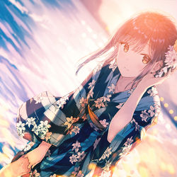 This is a pixiv picture whose title is Summer with You..