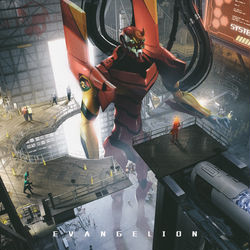 This is a pixiv picture whose title is EVA-02 PRODUCTION.