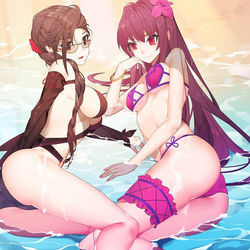 This is a pixiv picture whose title is 水着 (≡ω≡．).