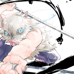 This is a pixiv picture whose title is 伊之助.