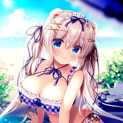 This is a pixiv picture whose title is 「ちょっと一休みしませんか？」✧*。.