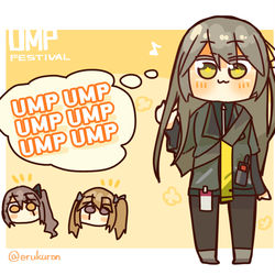 This is a pixiv picture whose title is UMP祭りな40さん.